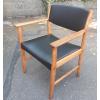 Danish Oak & Leather Carver